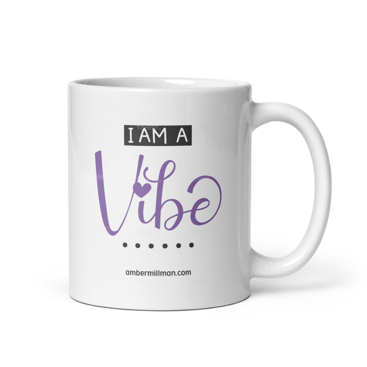 I am a Vibe - White glossy mug