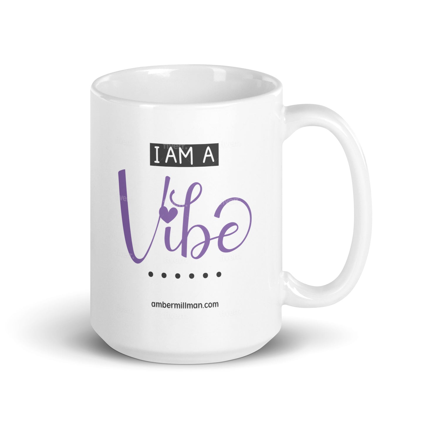 I am a Vibe - White glossy mug