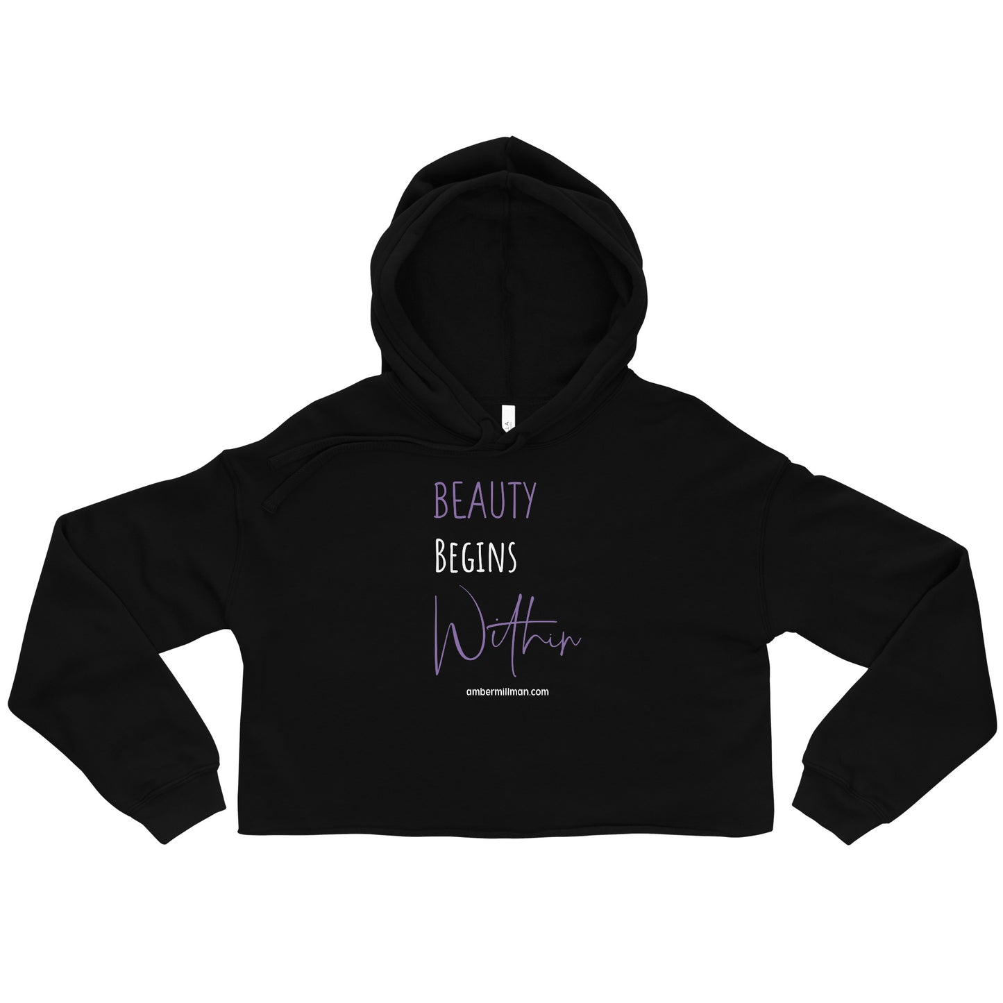 Beauty Begins Within Crop Hoodie